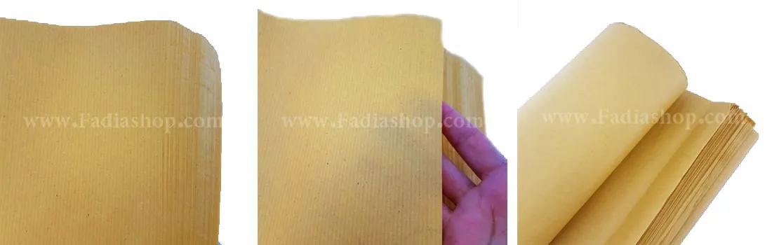 کاغذ, کاغذ الگو زرد, کاغذ کاهی, کاغذ الگو خیاطی